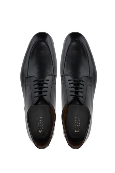 Franceschetti Erkek Hakiki Deri Siyah Klasik Ayakkabı