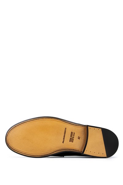 Franceschetti Erkek Hakiki Deri Siyah Klasik Ayakkabı