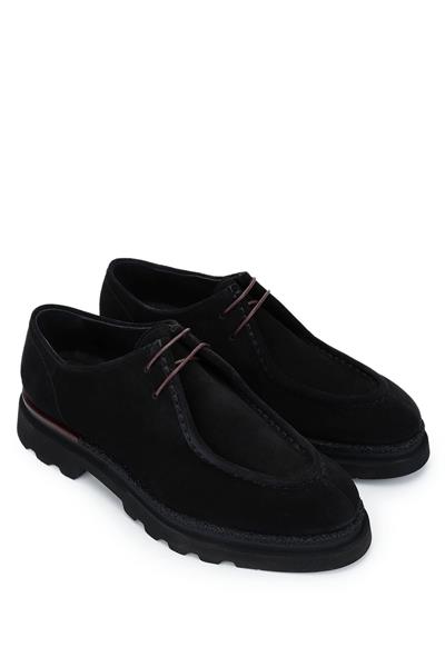 Franceschetti Erkek Hakiki Deri Siyah Casual Ayakkabı