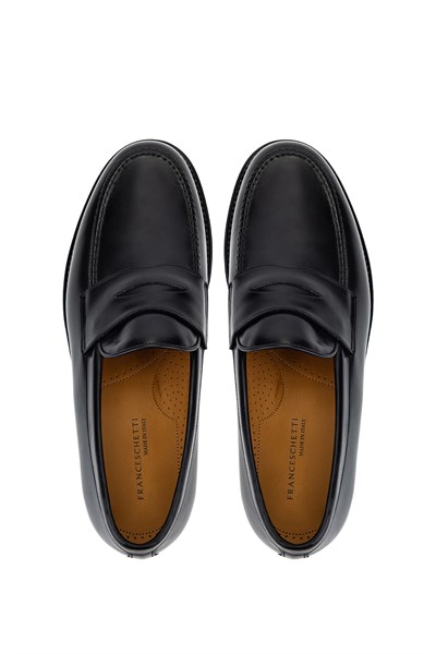 Franceschetti Erkek Hakiki Deri Siyah Klasik Ayakkabı