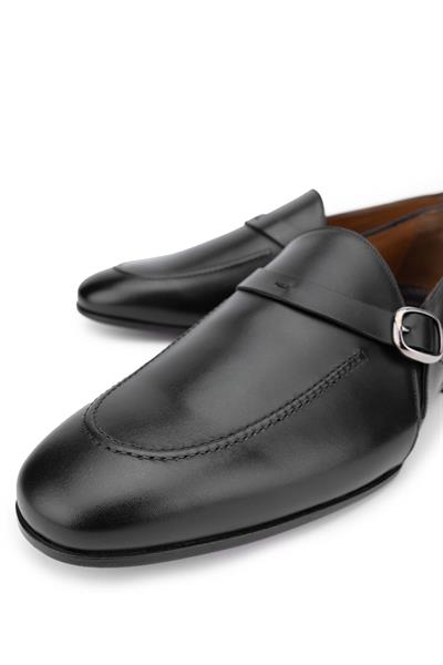 Franceschetti Erkek Hakiki Deri Siyah Klasik Ayakkabı