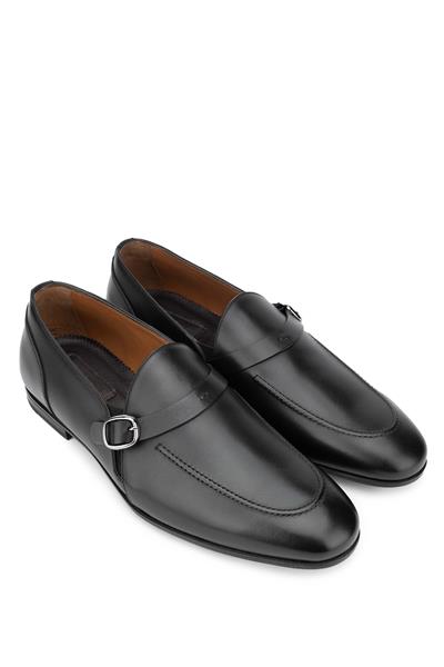 Franceschetti Erkek Hakiki Deri Siyah Klasik Ayakkabı