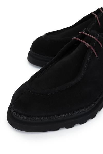 Franceschetti Erkek Hakiki Deri Siyah Casual Ayakkabı