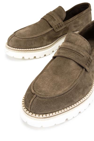 Franceschetti Erkek Hakiki Deri Vizon Loafer Ayakkabı