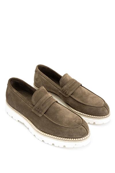 Franceschetti Erkek Hakiki Deri Vizon Loafer Ayakkabı