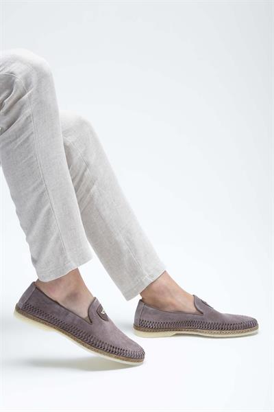 Giampiero Nicola Erkek Hakiki Deri Metalik Loafer Ayakkabı