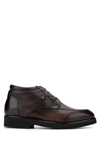 Mario Bruni Erkek Hakiki Deri Koyu Kahve Casual Bot