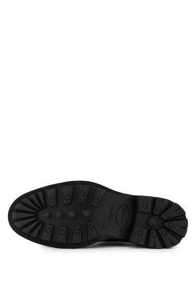 Mario Bruni Erkek Hakiki Deri Siyah Klasik Ayakkabı