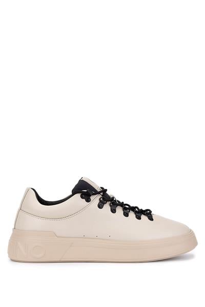 Mario Valentino Erkek Deri & Tekstil Kırık Beyaz Sneakers & Spor Ayakkabı