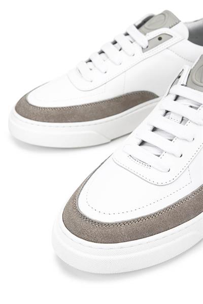 Mario Valentino Erkek Hakiki Deri Beyaz/Buz Beyaz Sneakers & Spor Ayakkabı