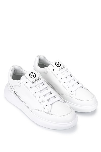 Mario Valentino Erkek Hakiki Deri Beyaz Sneakers & Spor Ayakkabı