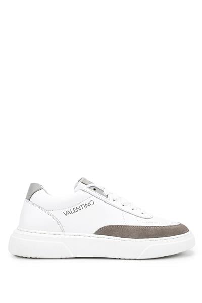 Mario Valentino Erkek Hakiki Deri Beyaz/Buz Beyaz Sneakers & Spor Ayakkabı