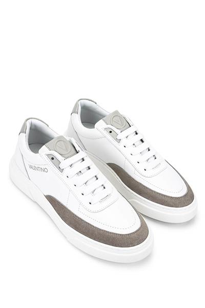 Mario Valentino Erkek Hakiki Deri Beyaz/Buz Beyaz Sneakers & Spor Ayakkabı