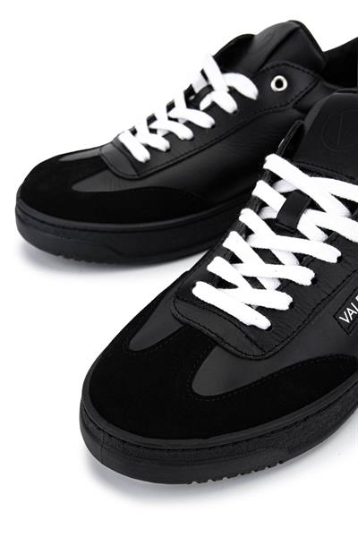 Mario Valentino Erkek Hakiki Deri Siyah Sneakers & Spor Ayakkabı