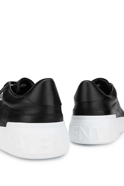 Mario Valentino Erkek Hakiki Deri Siyah Sneakers & Spor Ayakkabı