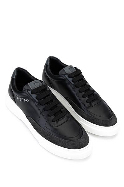 Mario Valentino Erkek Hakiki Deri Siyah Sneakers & Spor Ayakkabı