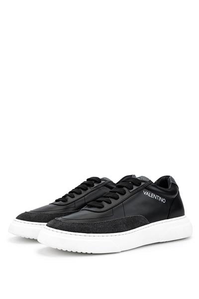 Mario Valentino Erkek Hakiki Deri Siyah Sneakers & Spor Ayakkabı