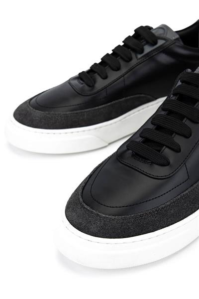 Mario Valentino Erkek Hakiki Deri Siyah Sneakers & Spor Ayakkabı