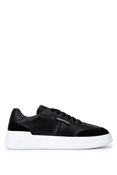 Mario Valentino Erkek Hakiki Deri Siyah Sneakers & Spor Ayakkabı