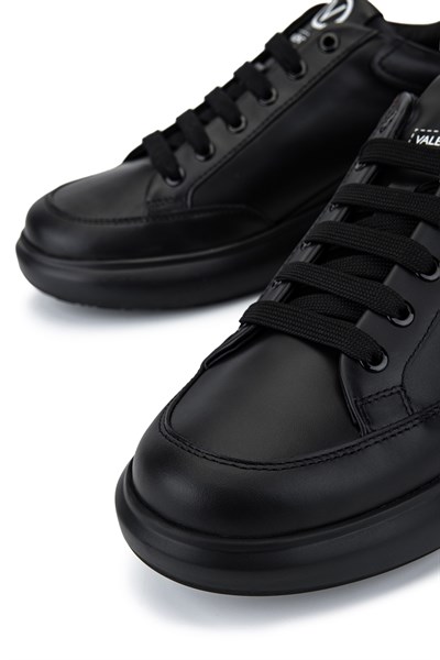 Mario Valentino Erkek Hakiki Deri Siyah Sneakers & Spor Ayakkabı