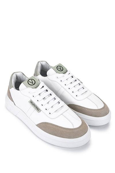Mario Valentino Erkek Hakiki Deri Beyaz Sneakers & Spor Ayakkabı
