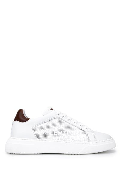 Mario Valentino Erkek Hakiki Deri Beyaz Sneakers & Spor Ayakkabı