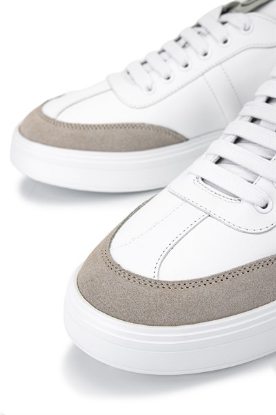 Mario Valentino Erkek Hakiki Deri Beyaz Sneakers & Spor Ayakkabı