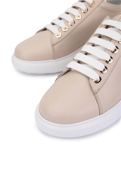 Mario Valentino Kadın Hakiki Deri Bej Sneakers & Spor Ayakkabı