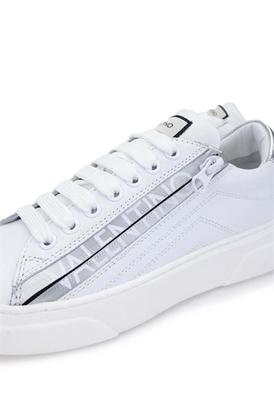 Mario Valentino Kadın Hakiki Deri Beyaz/Gümüş Sneakers & Spor Ayakkabı