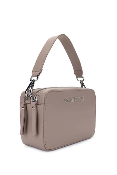 Mario Valentino Kadın Hakiki Deri Gül Kurusu El Çantası