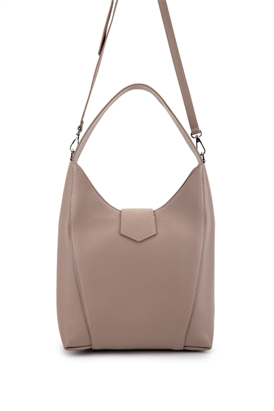 Mario Valentino Kadın Hakiki Deri Gül Kurusu Omuz Çanta