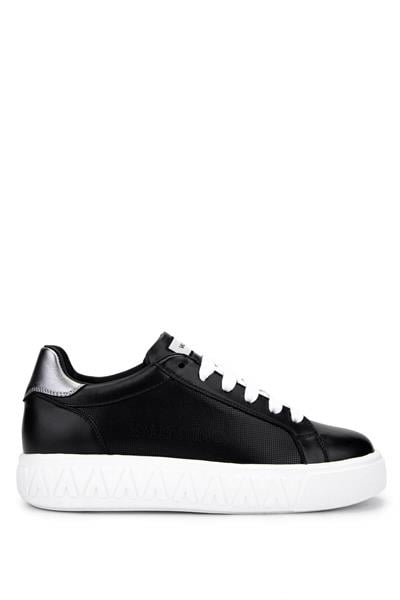 Mario Valentino Kadın Hakiki Deri Siyah Sneakers & Spor Ayakkabı