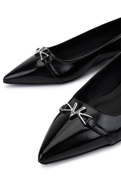 Mario Valentino Kadın Hakiki Deri Siyah Babet Ayakkabı