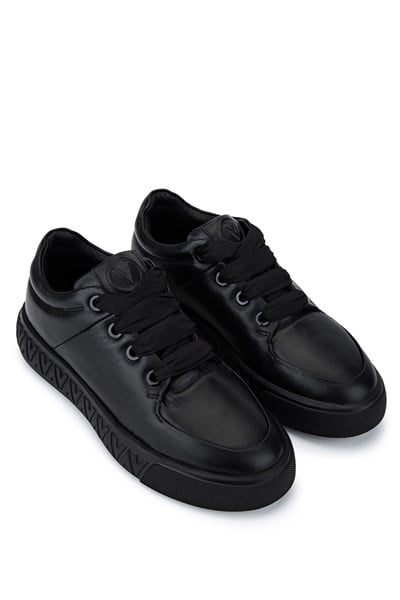 Mario Valentino Kadın Hakiki Deri Siyah Sneakers & Spor Ayakkabı