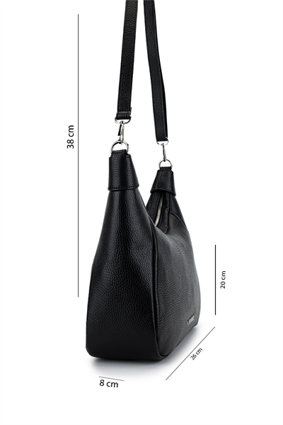 Mario Valentino Kadın Hakiki Deri Siyah Omuz Çanta
