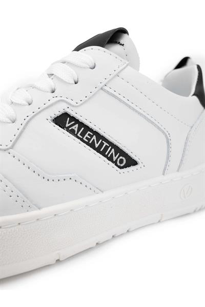 Mario Valentino Unisex Hakiki Deri Beyaz/Siyah Sneakers & Spor Ayakkabı