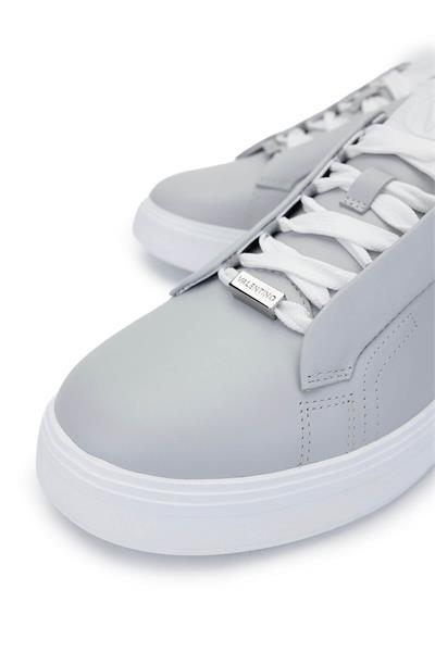 Mario Valentino Unisex Hakiki Deri Gri Sneakers & Spor Ayakkabı