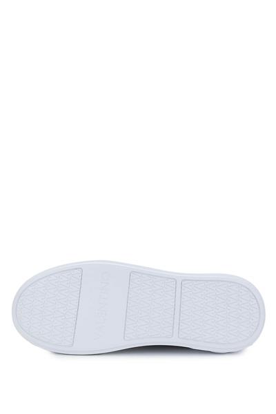 Mario Valentino Unisex Hakiki Deri Gri Sneakers & Spor Ayakkabı