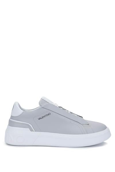 Mario Valentino Unisex Hakiki Deri Gri Sneakers & Spor Ayakkabı