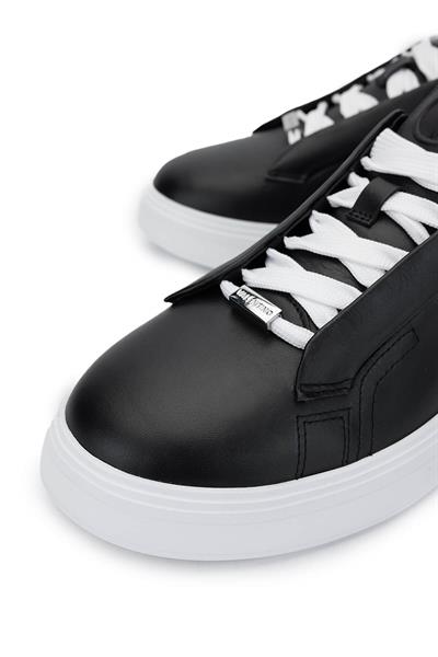 Mario Valentino Unisex Hakiki Deri Siyah Sneakers & Spor Ayakkabı