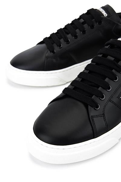 Mario Valentino Unisex Hakiki Deri Siyah Sneakers & Spor Ayakkabı