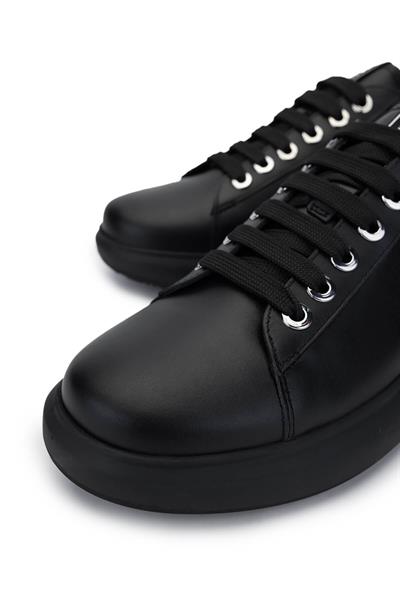 Mario Valentino Unisex Hakiki Deri Siyah Sneakers & Spor Ayakkabı