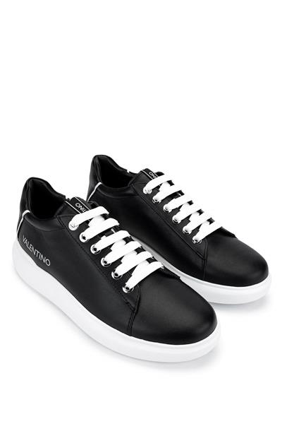 Mario Valentino Unisex Hakiki Deri Siyah/Beyaz Sneakers & Spor Ayakkabı