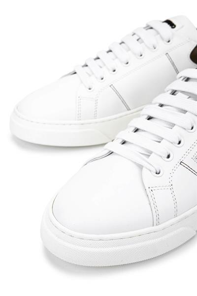 Mario Valentino Unisex Hakiki Deri Beyaz Sneakers & Spor Ayakkabı