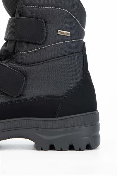 Othree Erkek Deri & Tekstil Siyah Kar Botu