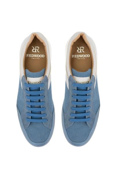 Redwood Erkek Deri & Tekstil Mavi Sneakers & Spor Ayakkabı