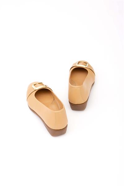 Relax Anatomic Kadın Hakiki Deri Bej Comfort Ayakkabı