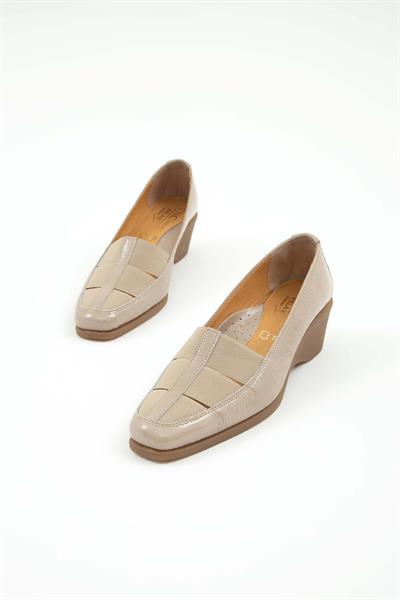 Relax Anatomic Kadın Hakiki Deri Bej Comfort Ayakkabı