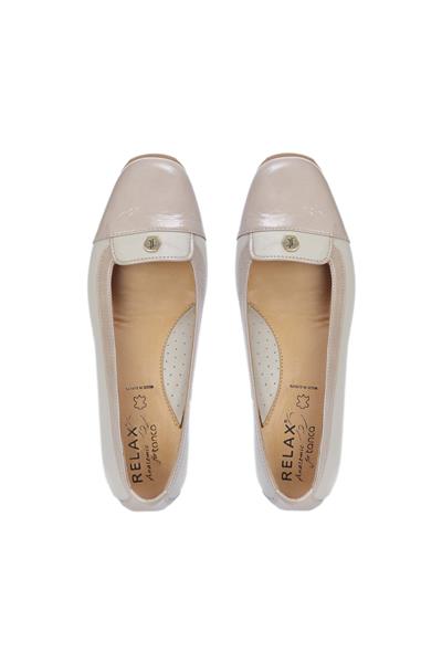 Relax Anatomic Kadın Hakiki Deri Bej Comfort Ayakkabı