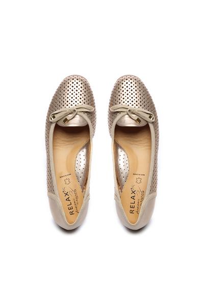 Relax Anatomic Kadın Hakiki Deri Bej Comfort Ayakkabı